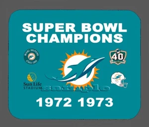 Miami Dolphins Super Bowl Championship Banner Mouse Pad Item#344 - Picture 1 of 1