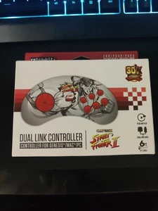 Controlador de doble enlace Retro-Bit Street Fighter Genesis y USB para Sega PC Mac NUEVO - Imagen 1 de 2
