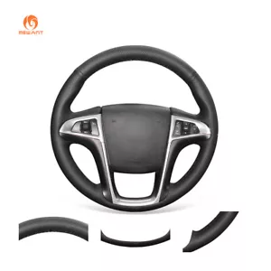 Durable Black Leather Steering Wheel Cover for Buick Lacrosse Chevrolet Equinox - Picture 1 of 10