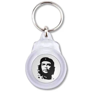 Che Guevara Plastic Key Ring Round (60mm x 37mm) - Picture 1 of 2
