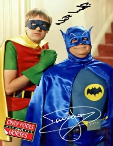 Retro Only Fools Pferde inspiriert Del Boy Rodney Batman Robin signiertes Blechschild - Bild 1 von 2