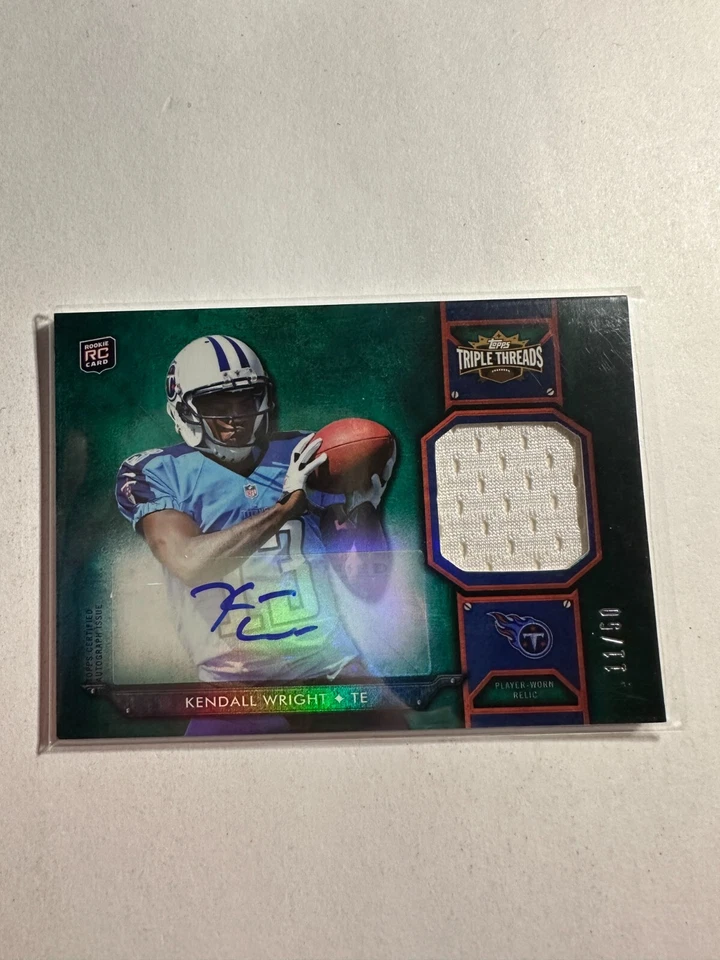 K132,120 - 2012 Topps Triple Auto Relics Emerald #TTRAR53 Kendall Wright #/50 - Image 1 of 1