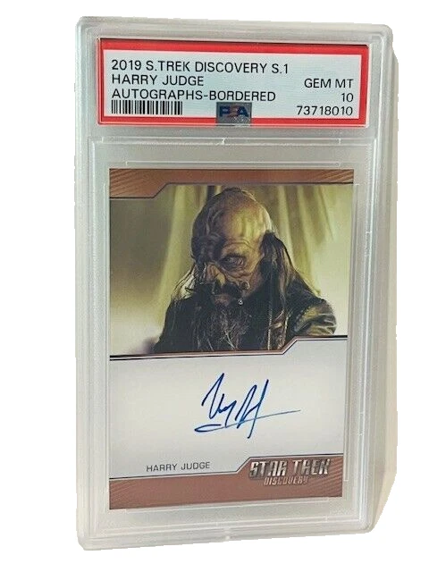 Tarjeta coleccionable Mirror Gorch Star Trek autógrafo Harry Judge PSA 10 automático 10 CBS sp Foto 1 de 3