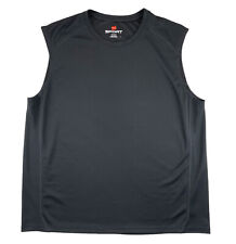 HANES SPORT Tank Top Mens XL Black Sleeveless Shirt Athleisure Athletic Wear