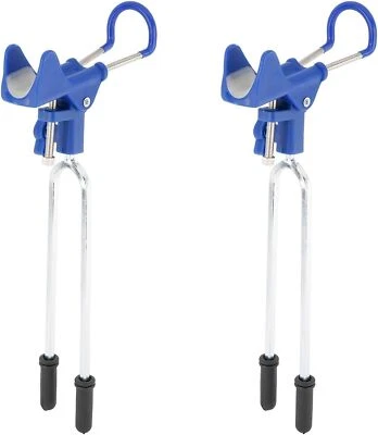 2 Pack Fishing Pole Holders Ground Bank Fishing Rod Rack Holder Stand 360 Degree - Image 1 of 4