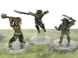 Goblin Warband ~ GOBLIN x3 #1 Mace #5 Spear #6 Sword Icons Realms Pack miniature - Picture 1 of 3