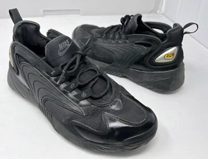 NIKE 2018 Zoom 2K Triple Black AO0269-002 ZM SZ 9 MEN anthracite SHOE ALL STREET - Picture 1 of 10