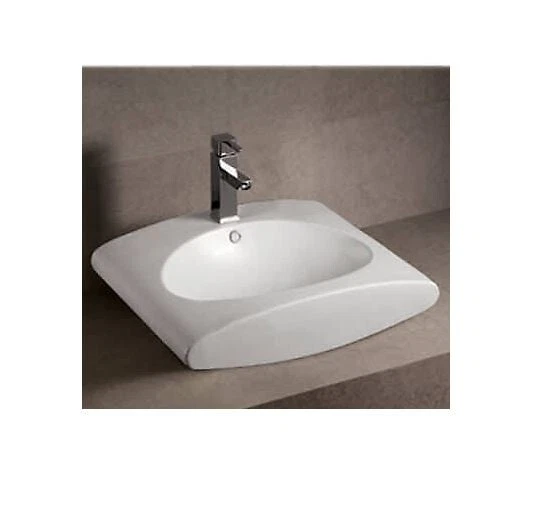 ¡NUEVO! Isabella Collection 23" Rectangular Montaje en Pared Baño Lavabo - BLANCO Foto 1 de 1