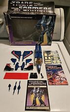 1984 Thundercracker 99.9  Complete G1 Transformers Jet Plane Figure w  Box