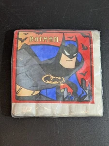 Vtg BATMAN The Animated Series 1993 DC Comics Pack of 16 Napkins Birthday Party - Picture 1 of 5