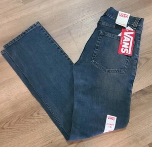 VANS Youth Slimbo Straight Slim Fit Boys Denim Jeans Sz 16 Blue ~New~ - Picture 1 of 7