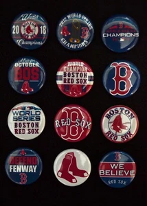 Boston Red Sox 2018 World Series Champs - 1" Pinback Buttons - Picture 1 of 2
