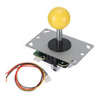 Octagonal Gate + Ball Top Game Joystick With Harness Dust Cover Yellow 4 Way