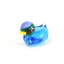 Easter Decoration Mini Duck Figurines Cute Glass Craft Ornament Tiny Animal Gift