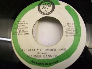 Spanner Banner- Farewell My Summer Love 7" Reggae 45 - Picture 1 of 1