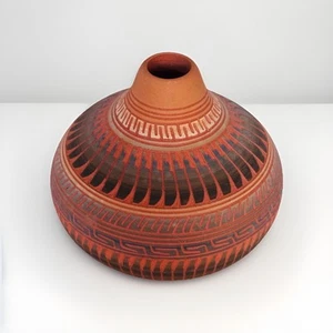 Vintage Michael Charlie Navajo Seed Pot Bowl Signed Native American Pottery 4”W - Picture 1 of 5