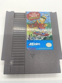 Simpsons Bart Vs The Space Mutants - NES Nintendo Game Tested Working Authentic