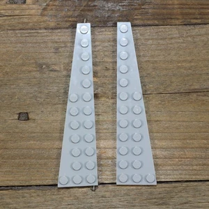 LEGO Light Bluish Gray 47397 & 47398 Wedge Plate 3x12 Right & Left - Picture 1 of 2