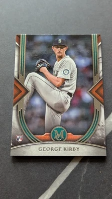 2022 Topps Museum Collection #23 George Kirby Mariners RC Rookie - Image 1 of 2