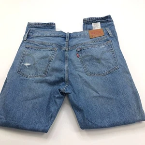 Levi's 501S High Rise Straight Button Fly 31x30 (Fits 32W 29L) Distressed Jeans - Imagen 1 de 12