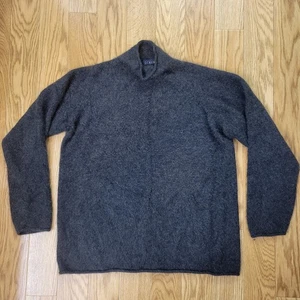Vintage J Crew Pullover Herren Large Tall grau 100% Kaschmir Hongkong Rollkragen - Bild 1 von 5