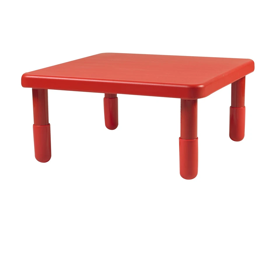 Fábrica Infantil, AB700PR14, Mesa Valor Cuadrada 14”H, Roja, Kindergarten Lea... Foto 1 de 1
