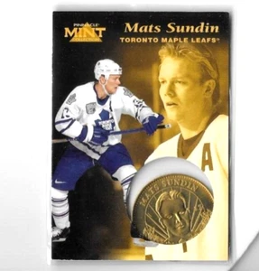 MATS SUNDIN 1996-97 PINNACLE COLECCIÓN COMO NUEVA TARJETA MONEDA - Imagen 1 de 1