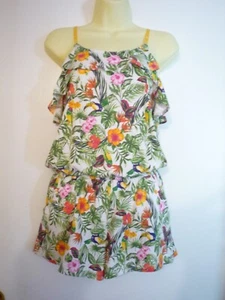 NAUTICA girls sz. 16 -tropical-- sleeveless romper. Cute-NWT - Picture 1 of 7
