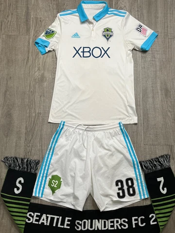 Mens Medium Adidas S2 USL Seattle Sounders 2016 Minor League Kit Jersey + Shorts Cover