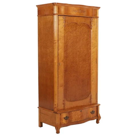 Antique Birdseye Maple .Knockdown Wardrobe Armoire French designs. PU/Ohio 45113 Cover