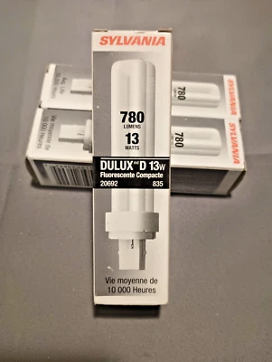 Brand New Sylvania 20692 Dulux D 13W light bulb CF13DD/835 Hg f438 - Image 1 of 2