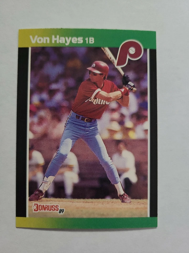 VON HAYES 1989 DONRUSS BASEBALL'S BEST BASEBALL CARD # 47 D9049 - Image 1 of 1