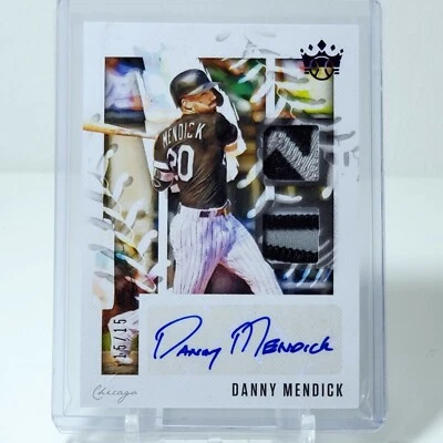 Danny Mendick 2020 Diamond Kings FOTL Material Signatures Auto 15/15 White Sox - Image 1 of 2