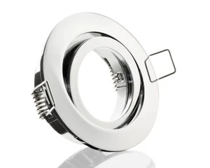 Einbaustrahler Spot Druckguss schwenkbar in Farbe chrom mit Fassung GU10 - Bild 1 von 1