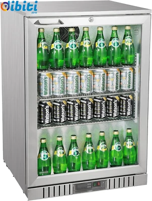 METRO Professional Frigo Vetrina per bevande con porta in vetro, 60 x 53 x 86.5  - Immagine 1 di 4