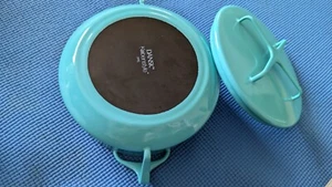 Dansk Købenstyle Teal Turquoise Enamel Casserole Dutch Oven 2 QT Pot - Picture 1 of 7