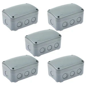 Paquete de 5 cajas de conexiones IP66 impermeables resistentes a la intemperie caja de plástico caja eléctrica estuche - Imagen 1 de 10