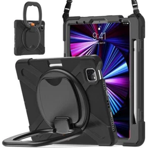 Shoulder Strap Case For iPad Pro 11 Air 4 5th iPad 10th 9th 8 7 th Hybrid Cover - Picture 1 of 37