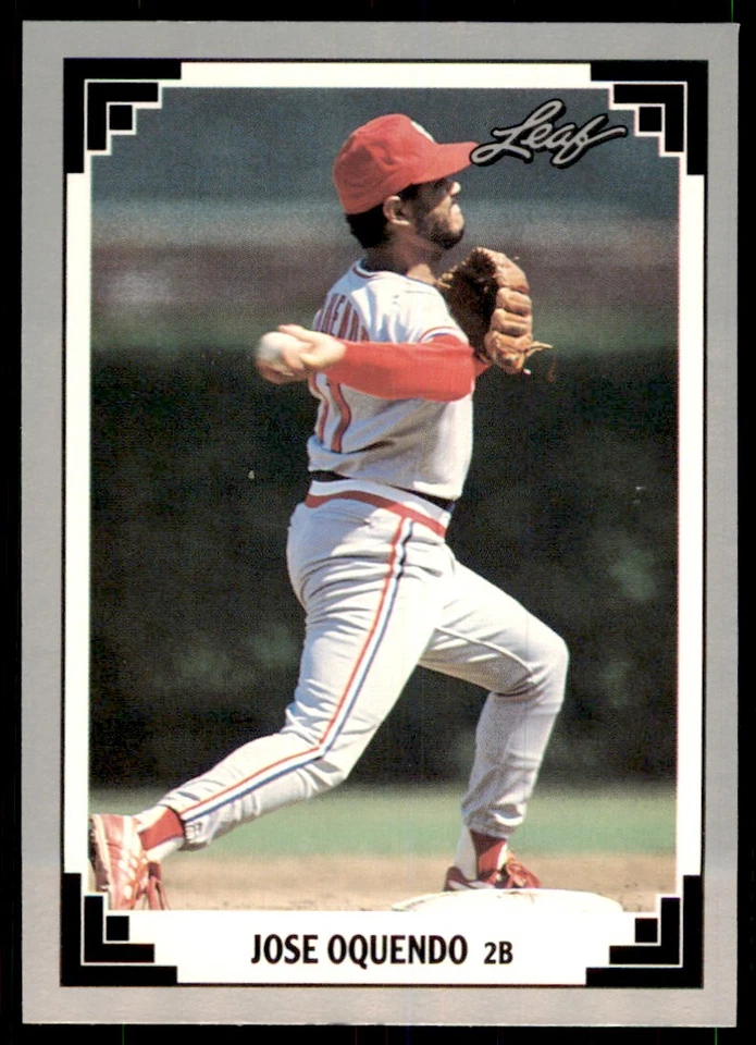 1991 Leaf Jose Oquendo Baseball Cards #58 - Image 1 of 2