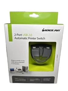 IOGEAR Interrupteur Imprimante Automatique USB 2.0 2 Ports Modèle GUB231 - Compatible PC/MAC - Photo 1/3