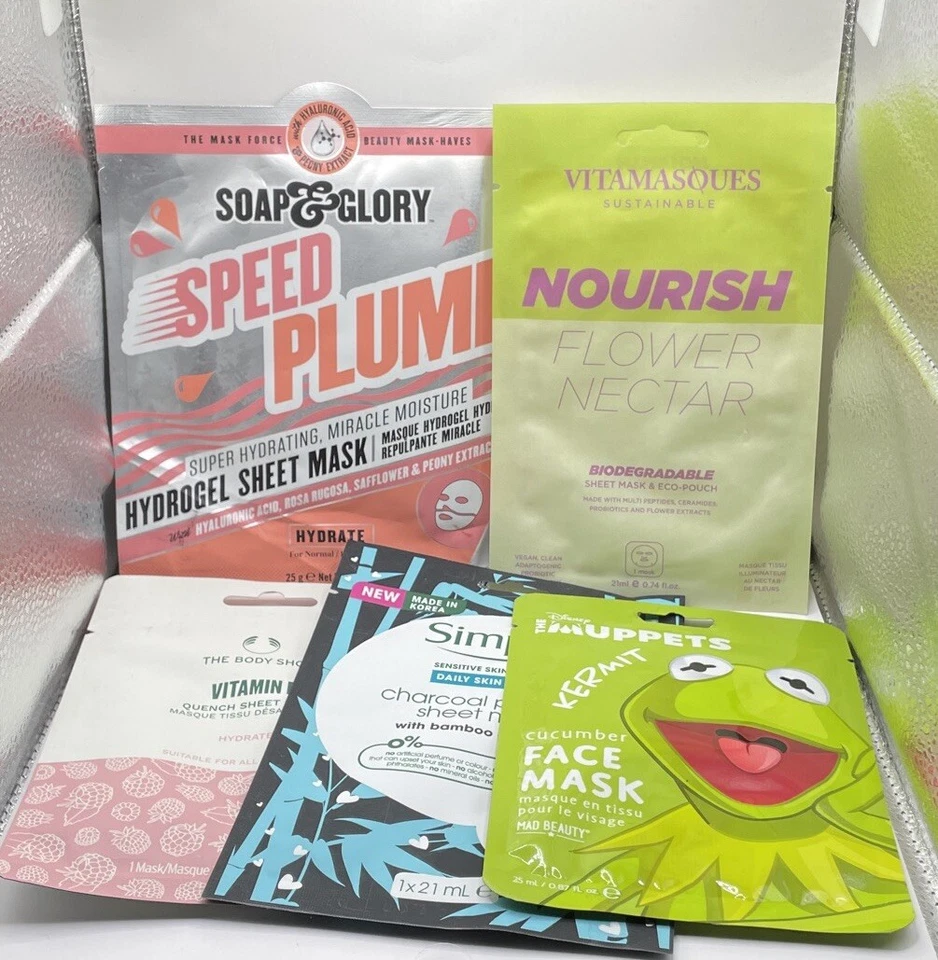 5 X Various Face Masks Sheet Masks  New 4K - Image 1 of 1