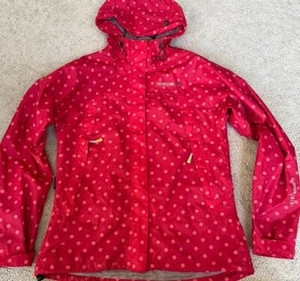 DIDRIKSONS Storm System Dry5 Women Jacket Size 38 (6-8) Hooded Red Waterproof - Picture 1 of 10