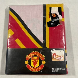 Manchester United Pulse Single Duvet Cover & Pillowcase Set  Brand New 1997 - Picture 1 of 5