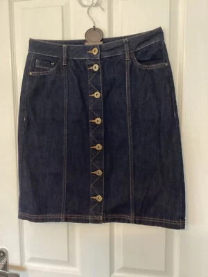 Rocha by John Rocha dark blue-washed denim skirt 12 - Image 1 of 4