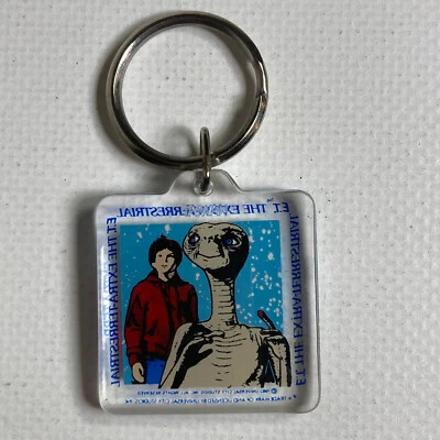 VTG 1982 ET The Extra Terrestrial Keychain Alien Elliott Universal Studios Rare - Image 1 of 4