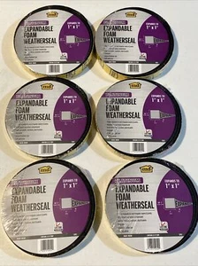 m+d Platinum Expandable Foam Weatherseal 1”x13’ Lot of 6 Rolls - Picture 1 of 2