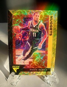 2020-21 Panini Flux Monte Morris 5/8 GOLD SCOPE FOTL Nuggets #48