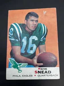 1969 Topps Football Norm Snead Philadelphia Eagles #85 - Picture 1 of 2