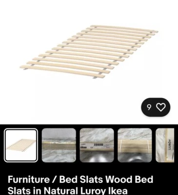 Base de cama de listones Ikea LURÖY Queen Luroy - Usada pero en buen estado Foto 1 de 4