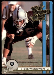 1990 Action Packed All-Madden Steve Wisniewski Los Angeles Raiders #4